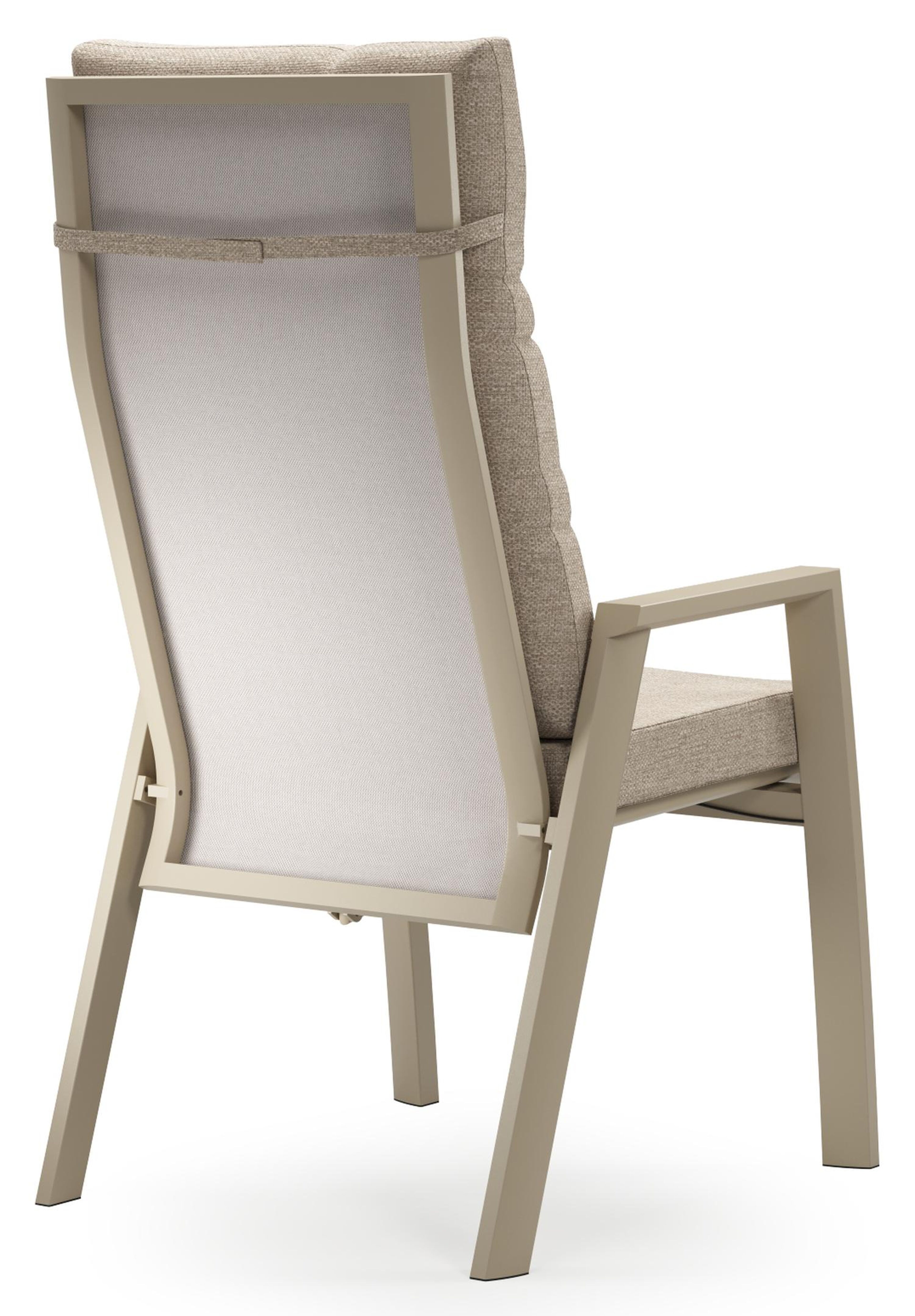 Ensemble de jardin Calobra extensible rectangulaire en aluminium beige et sintered stone Crema minerale avec 10 chaises de jardin Leon