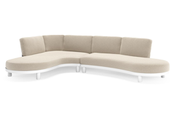 Chaise longue rechts + 2-zit organisch