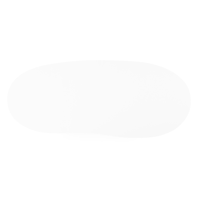 Organo tuintafel organisch in wit aluminium en volkeramiek Arctic White L 280 x B 120 x H 74 cm