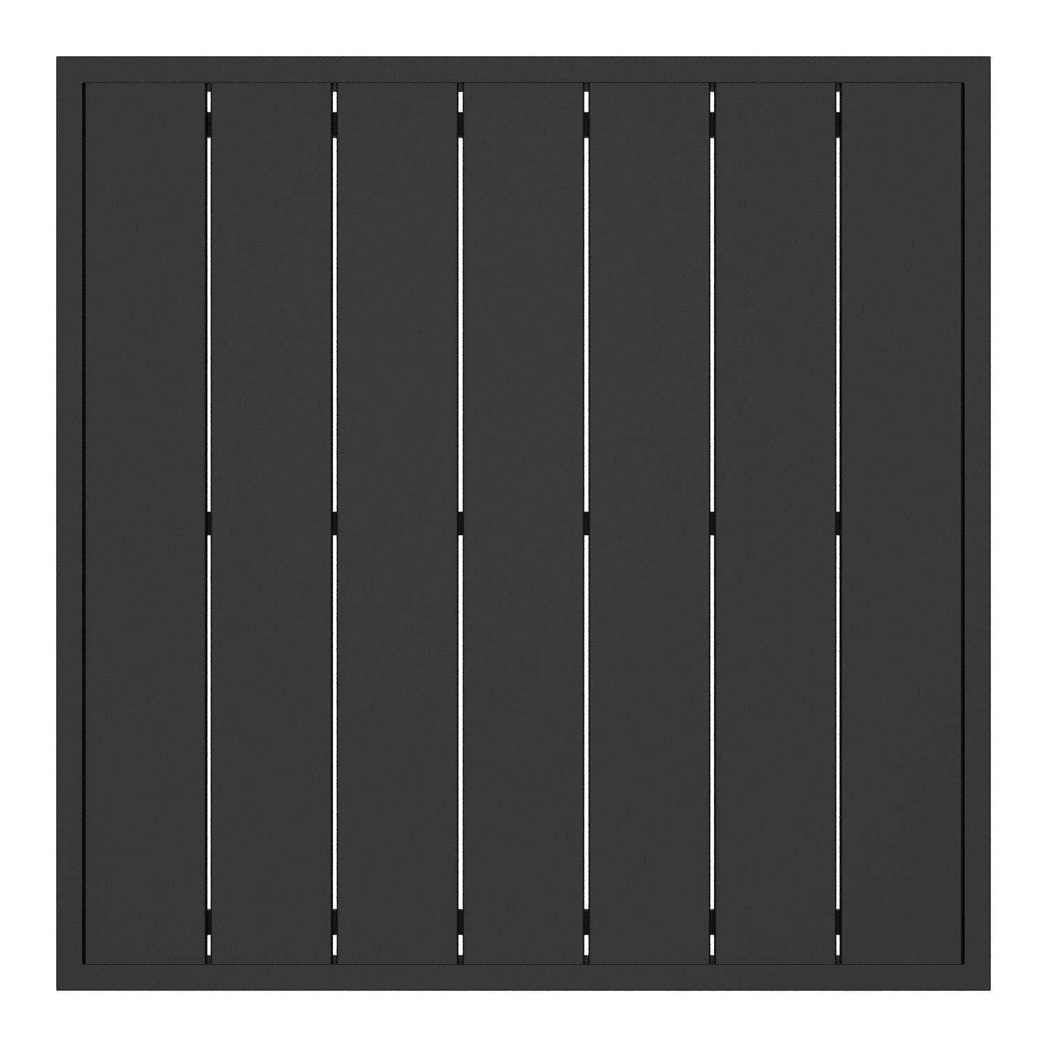 Table basse Caldela en aluminium noir - Lg. 70 x Lrg. 70 x Haut. 31 cm