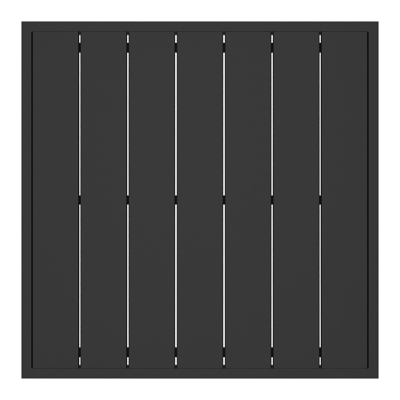 Table basse Caldela en aluminium noir - Lg. 70 x Lrg. 70 x Haut. 31 cm