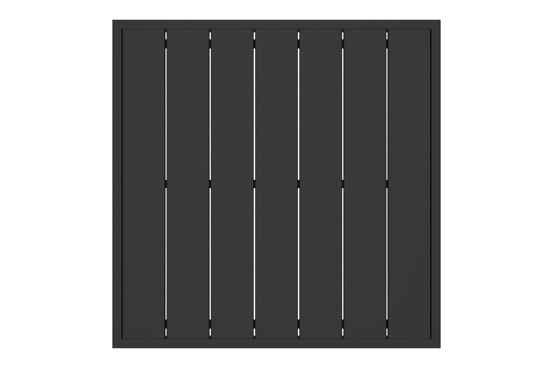 Caldela loungetafel zwart aluminium - L 70 x B 70 x H 31 cm