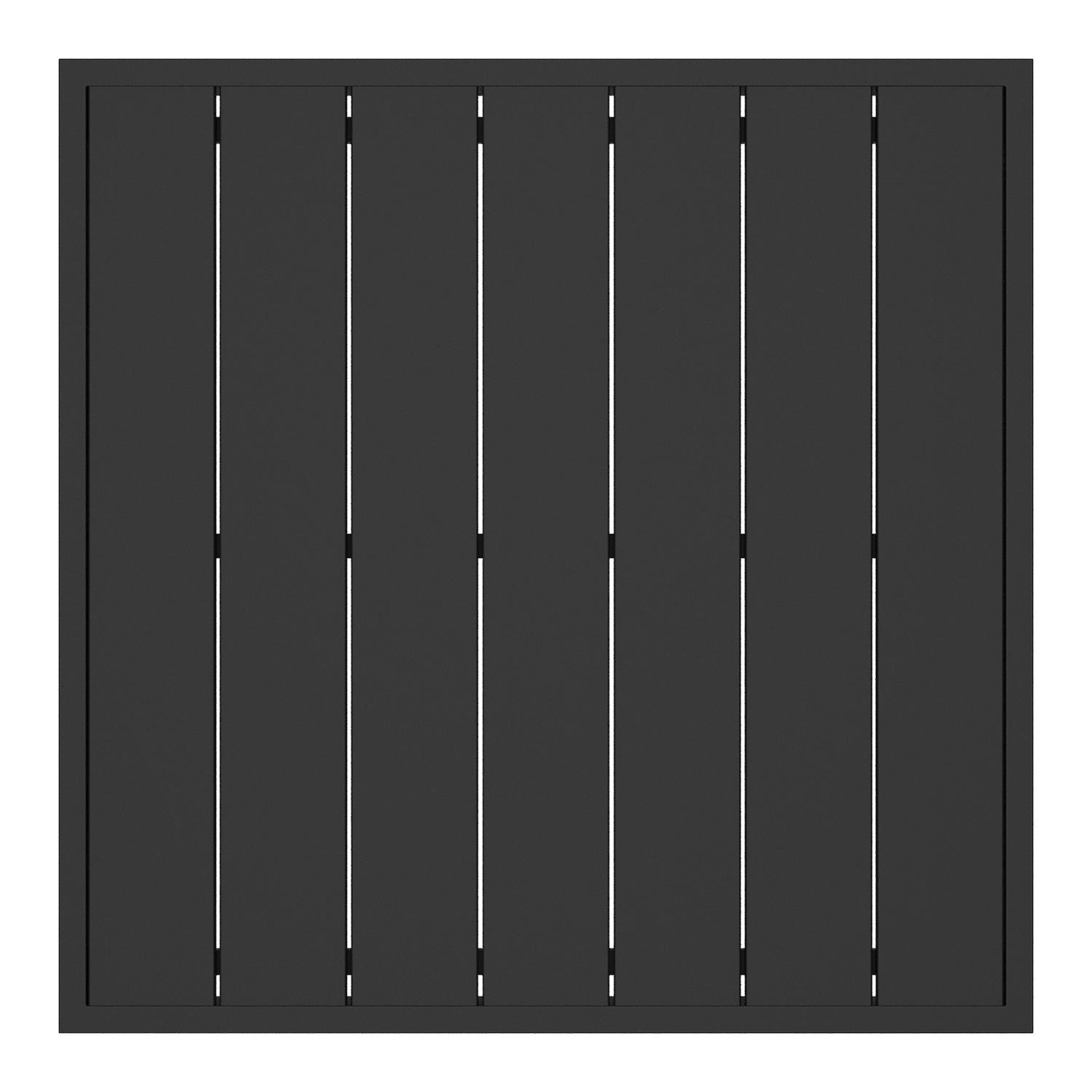 Table basse Caldela en aluminium noir - Lg. 70 x Lrg. 70 x Haut. 31 cm