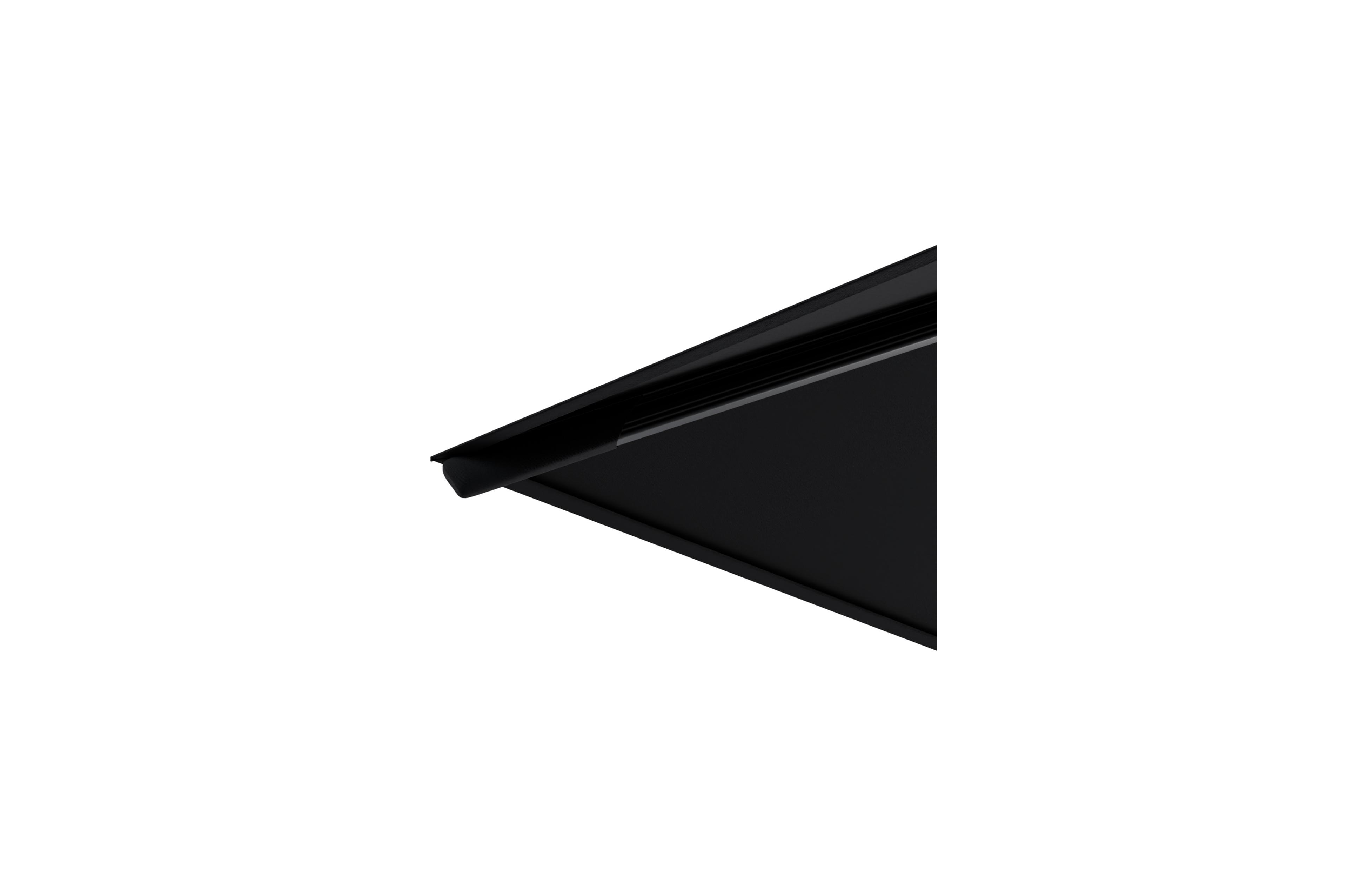 Rufina zweefparasol met tiltfunctie in zwart aluminium met zwart sunbrella® premium parasoldoek - L1 300 x L2 300 cm (zonder voet)