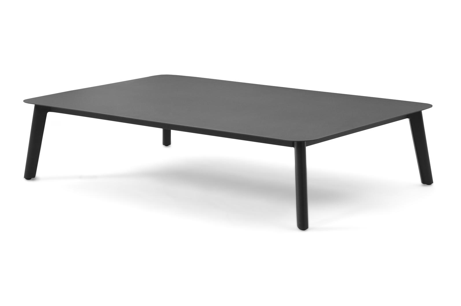 Mosa loungetafel in zwart aluminium - L 140 x B 85 x H 30 cm