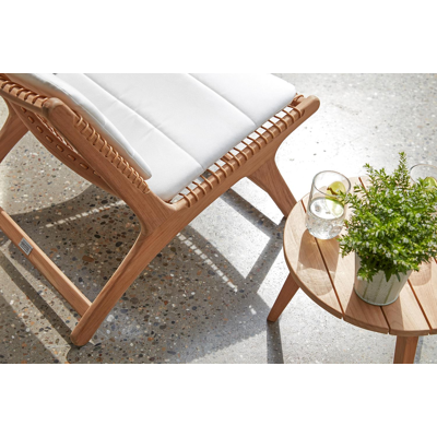 Cosito bijzettafel in teak - Dia. 45 x H 35 cm