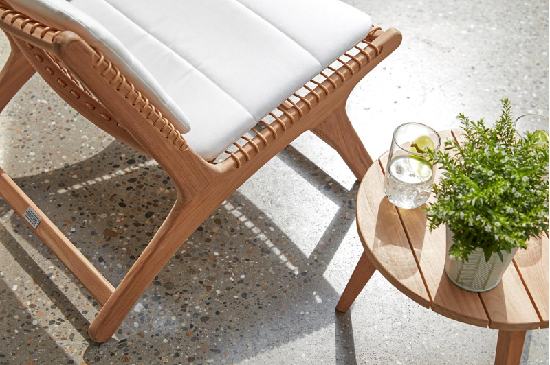 Cosito bijzettafel in teak - Dia. 45 x H 35 cm