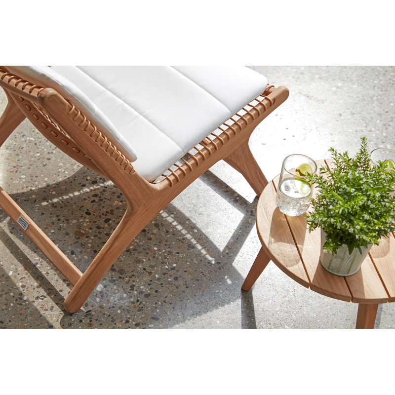 Cosito bijzettafel in teak - Dia. 45 x H 35 cm