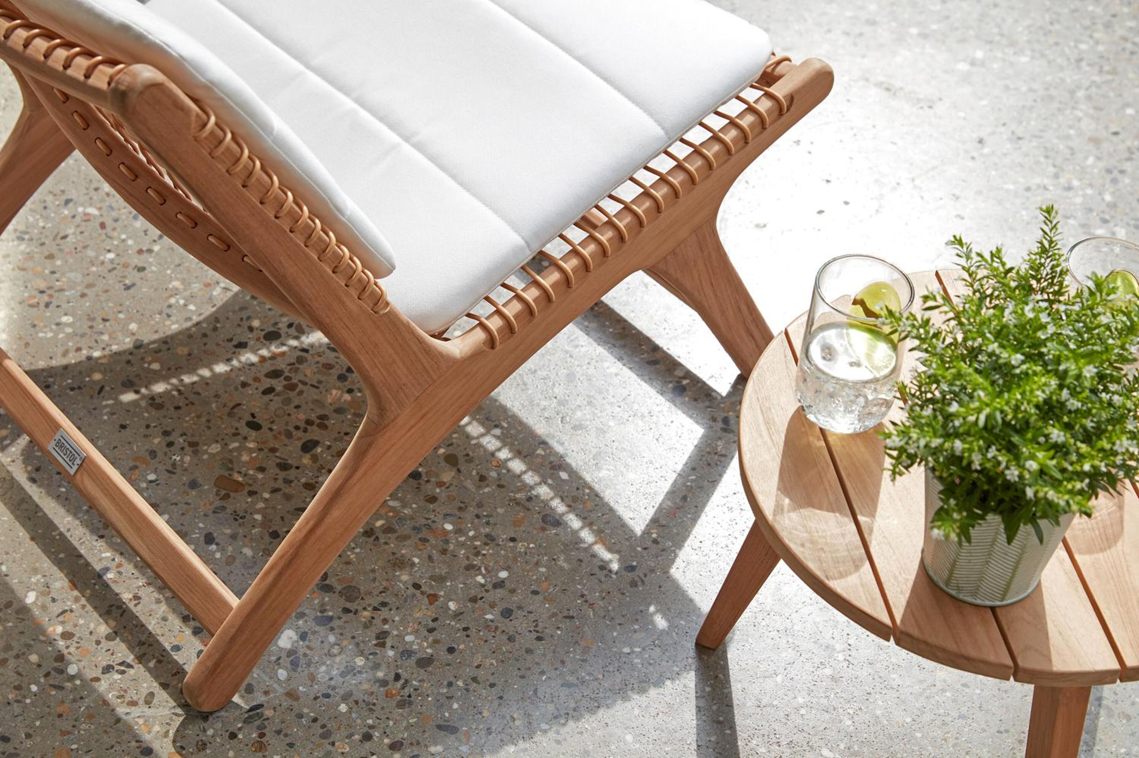 Table d'appoint Cosito en teck - Dia. 45 x H 35 cm