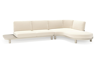 Chaise longue links + 2-zit