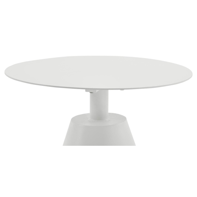 Lucca bijzettafel in wit aluminium - Dia. 50 x H 50 cm