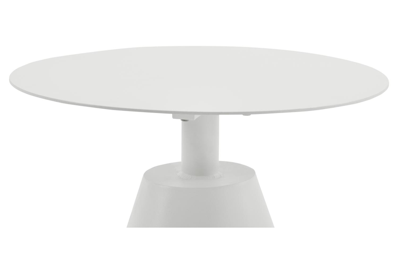 Lucca bijzettafel in wit aluminium - Dia. 50 x H 50 cm