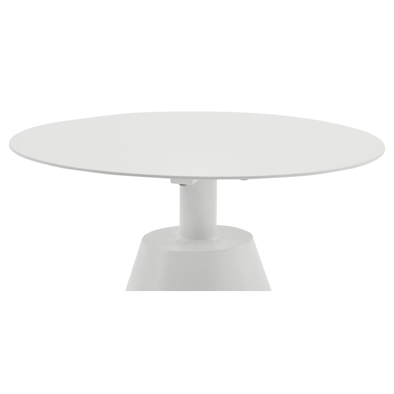 Lucca bijzettafel in wit aluminium - Dia. 50 x H 50 cm