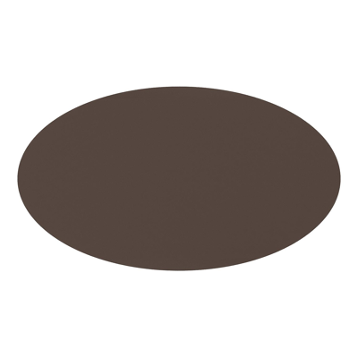 Table de jardin Fano ronde en aluminium brun foncé - Lg. 140 x Lrg. 80 x Haut. 75 cm