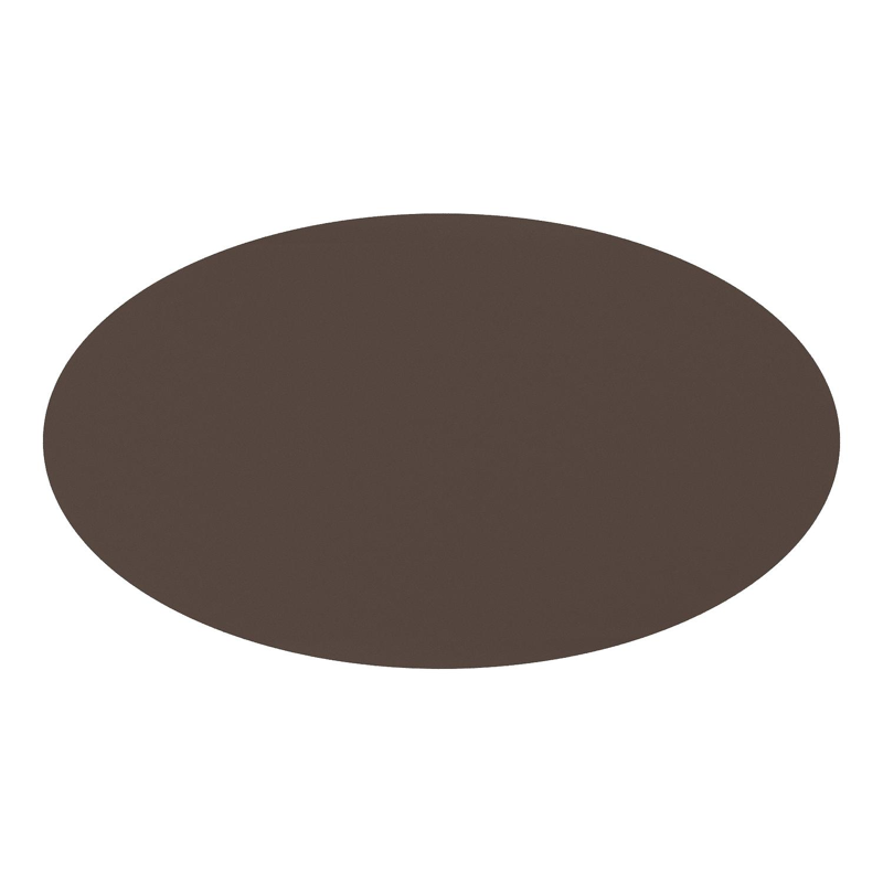 Fano tuintafel rond in donkerbruin aluminium - L 140 x B 80 x H 75 cm