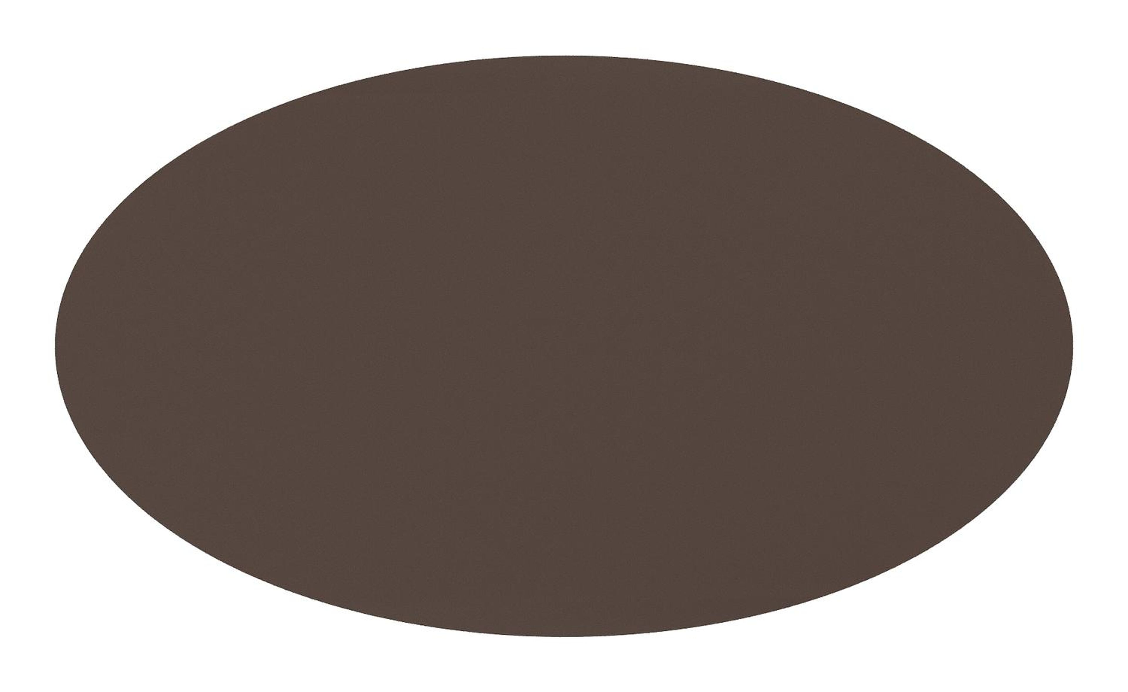 Fano tuintafel rond in donkerbruin aluminium - L 140 x B 80 x H 75 cm