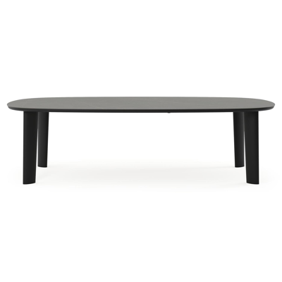 Amico tuintafel bombo xl in zwart aluminium en volkeramiek Calatorao - L 270 x B 148 x H 73.5 cm