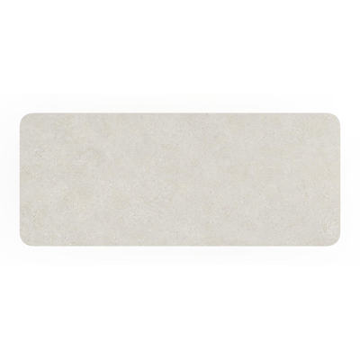 Table de jardin Orso en aluminium blanc et céramique pleine shilin - Lg 240 x Larg. 100 x H 75,5 cm