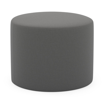 Pouf Masso arrondis en natte charcoal chine All weather sunbrella® luxe - Diam. 55 x Haut. 40 cm