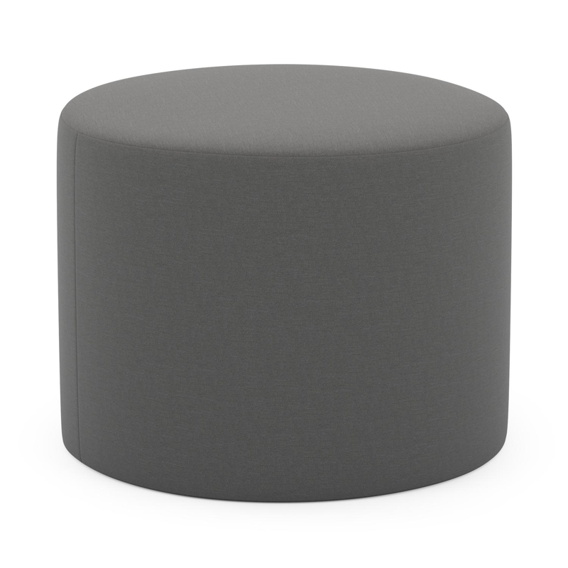 Pouf Masso arrondis en natte charcoal chine All weather sunbrella® luxe - Diam. 55 x Haut. 40 cm