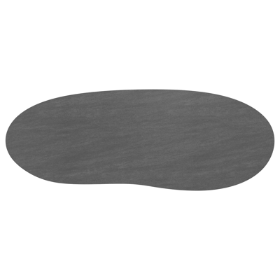 Amico tuintafel organisch in beige aluminium en volkeramiek Basalt Black - L 320 x B 120 x H 73.5 cm