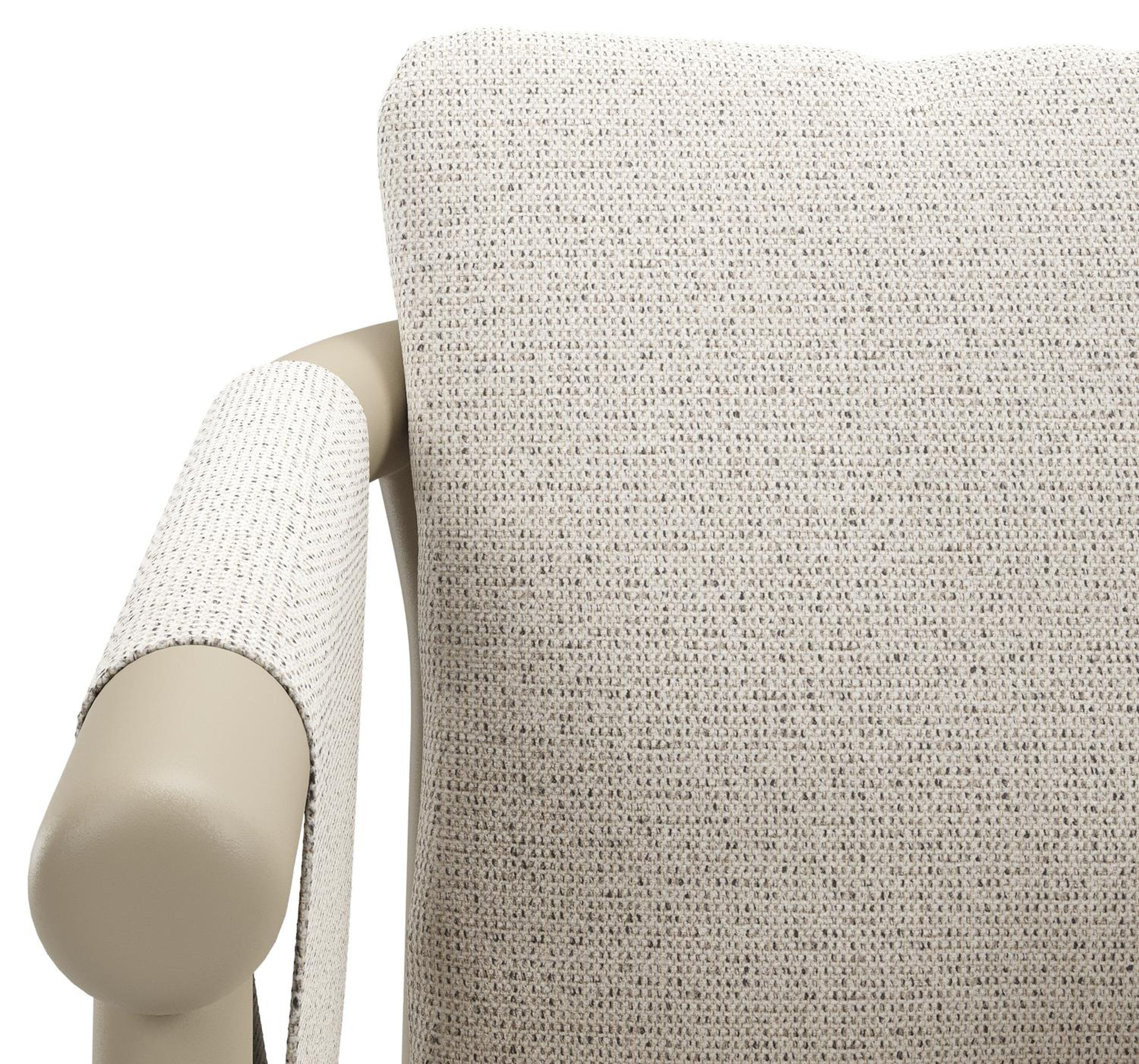 Chaise de jardin empilable Amico en aluminium beige et aluminium beige avec coussin en All Weather Solica Firenze Natural