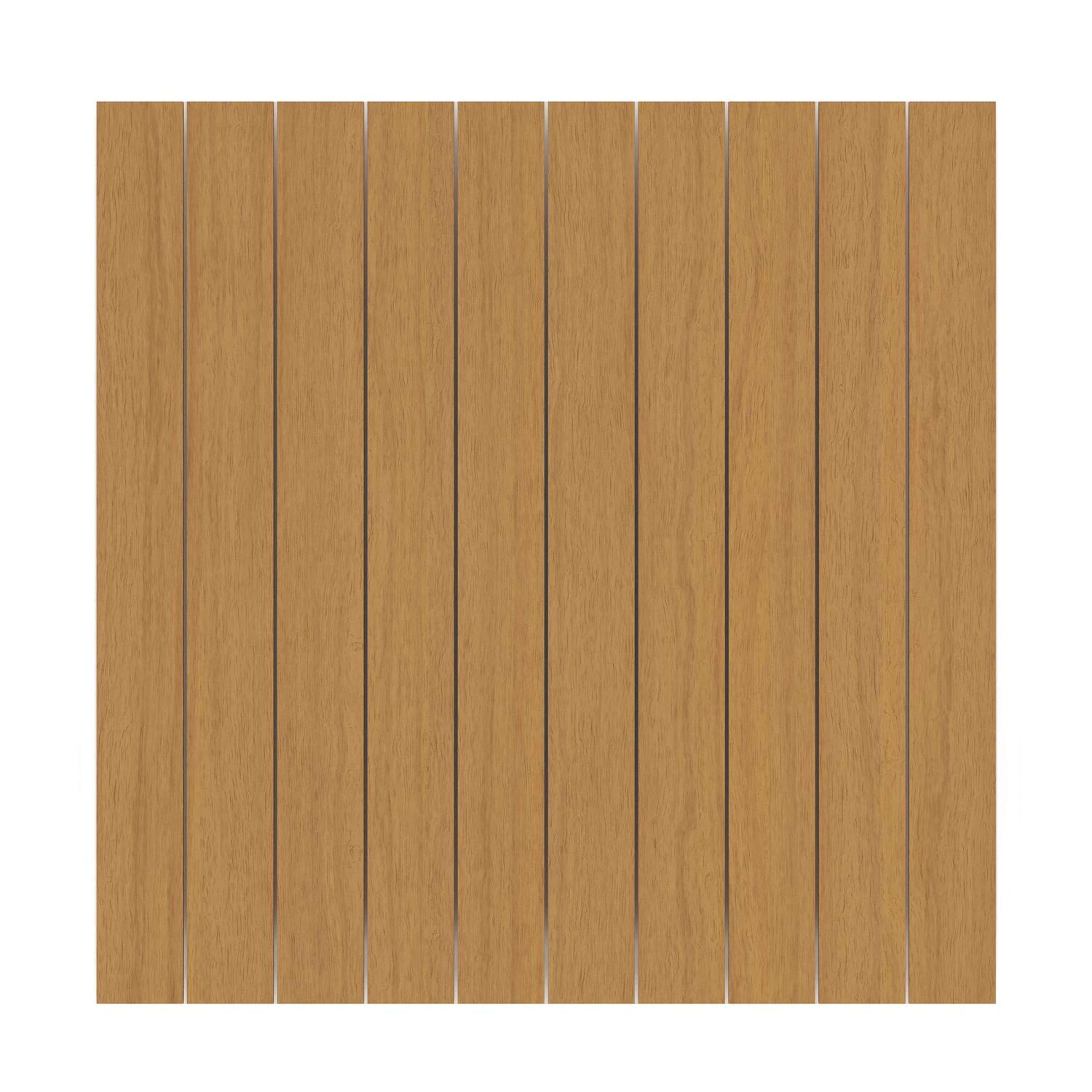 Tora tuintafel in zwart aluminium en polywood - Dia. 140 x H 75 cm