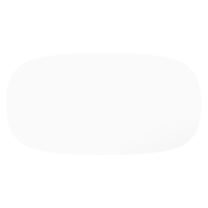 Amico tuintafel bombo in wit aluminium en volkeramiek Arctic White - L 210 x B 110 x H 73.5 cm