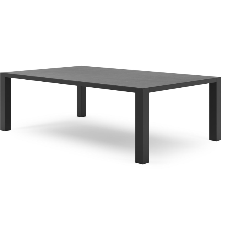 Nano tuintafel in zwart aluminium en volkeramiek basalt black - L 240 x B 148 x H 75 cm