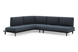 Chaise longue rechts + 2-zit