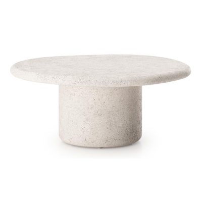 Globo loungetafel in beige beton - Dia. 80 x H 33 cm