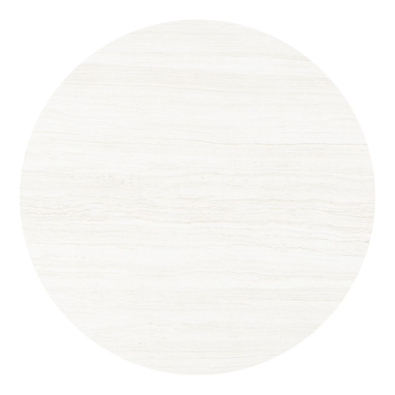 Fano tuintafel rond in beige aluminium en volkeramiek Rapolano dia. 148 cm