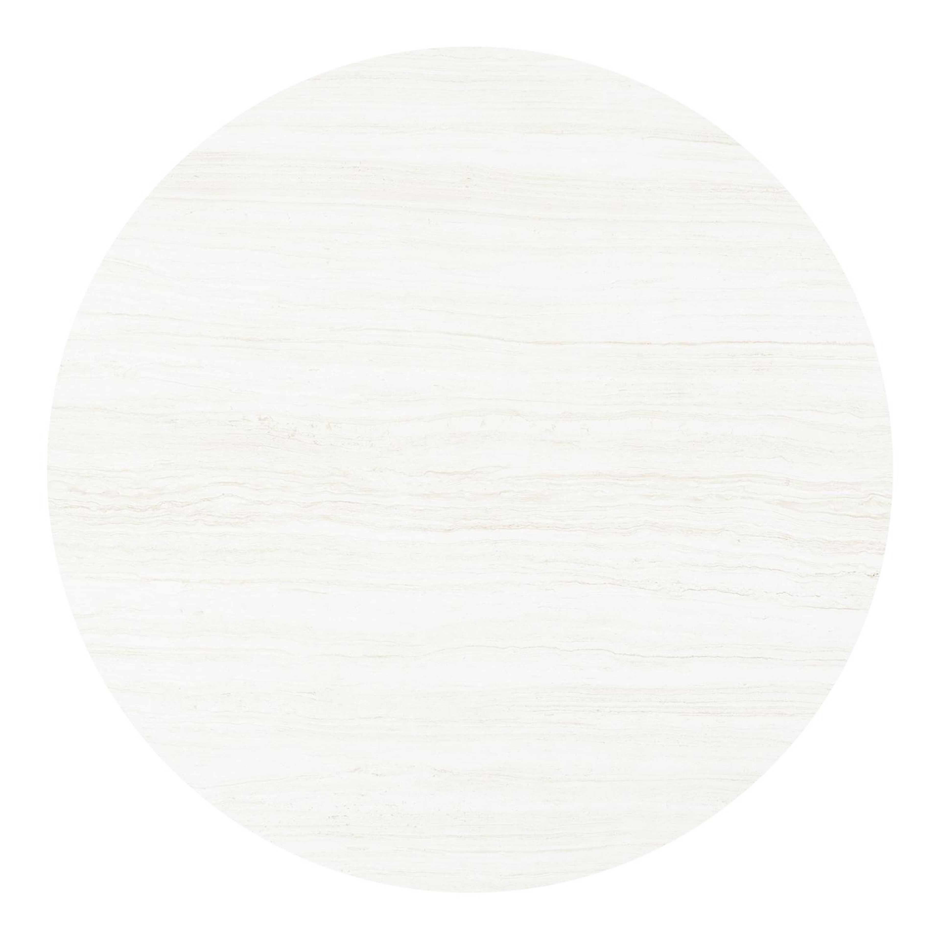 Fano tuintafel rond in beige aluminium en volkeramiek Rapolano dia. 148 cm