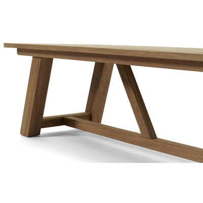 Borgo tuintafel in teak - L 330 x B 100 x H 76 cm