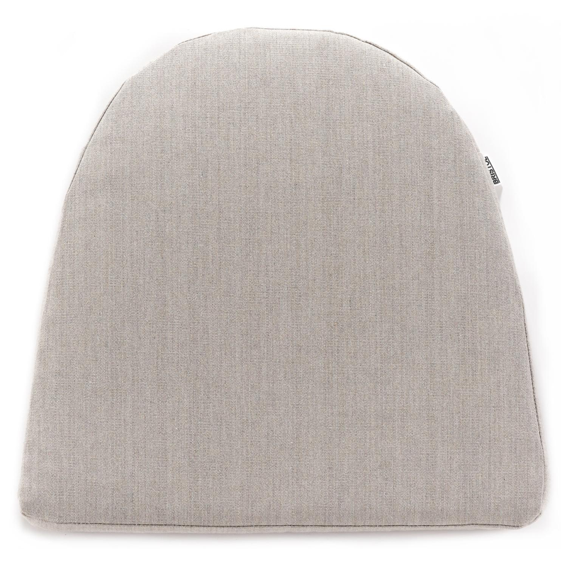 Borgo (rond) stoelkussen in all weather sunbrella® luxe heritage ash