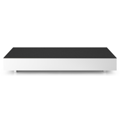 Como loungetafel rechthoekig in wit aluminium en volkeramiek Nero Black - L 140 x B 80 x H 20 cm