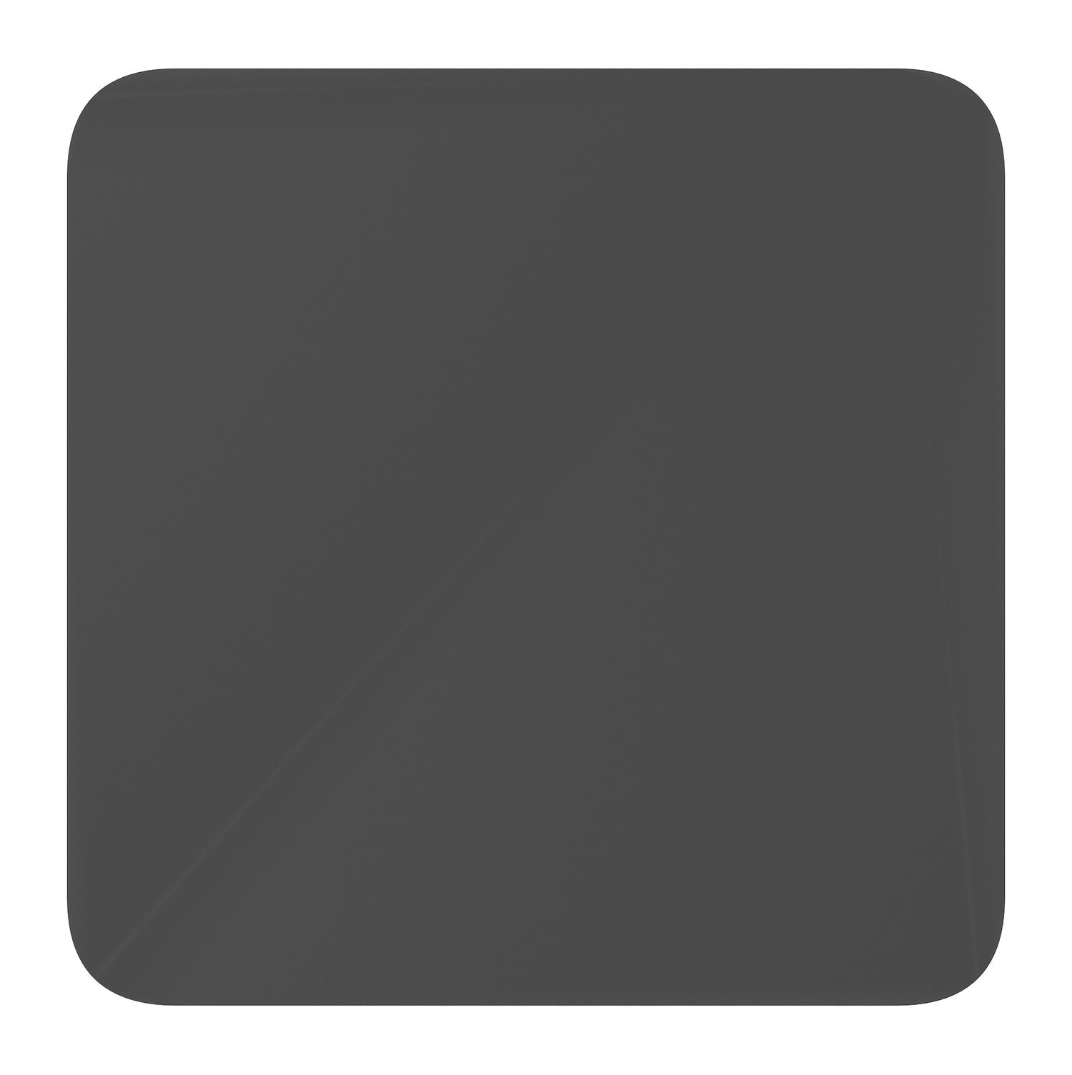 Fano kantelbare tuintafel afgerond vierkant in zwart aluminium - L 80 x B 80 x H 72.5 cm