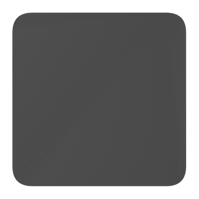 Fano kantelbare tuintafel afgerond vierkant in zwart aluminium - L 80 x B 80 x H 72.5 cm