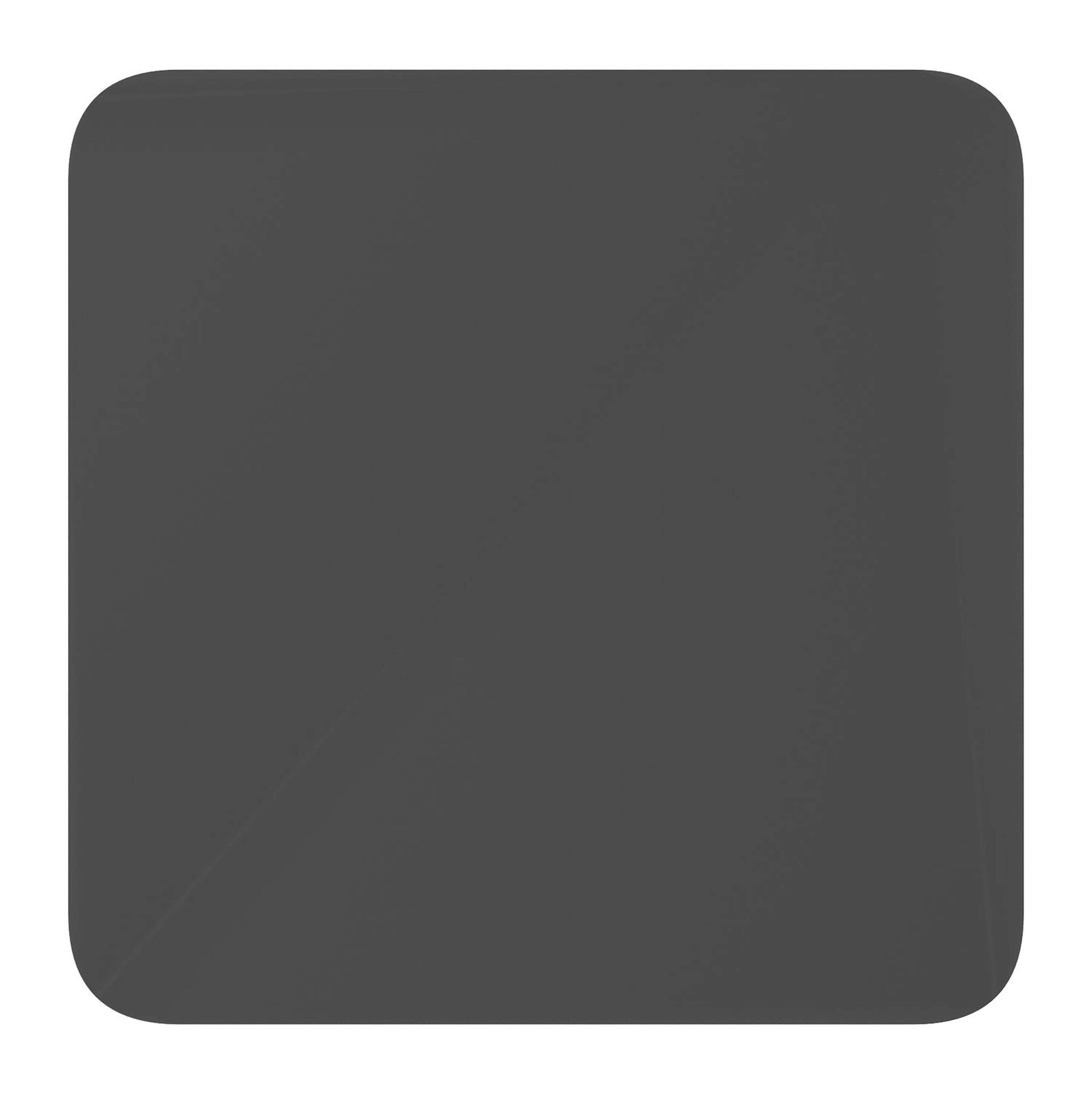 Fano kantelbare tuintafel afgerond vierkant in zwart aluminium - L 80 x B 80 x H 73 cm