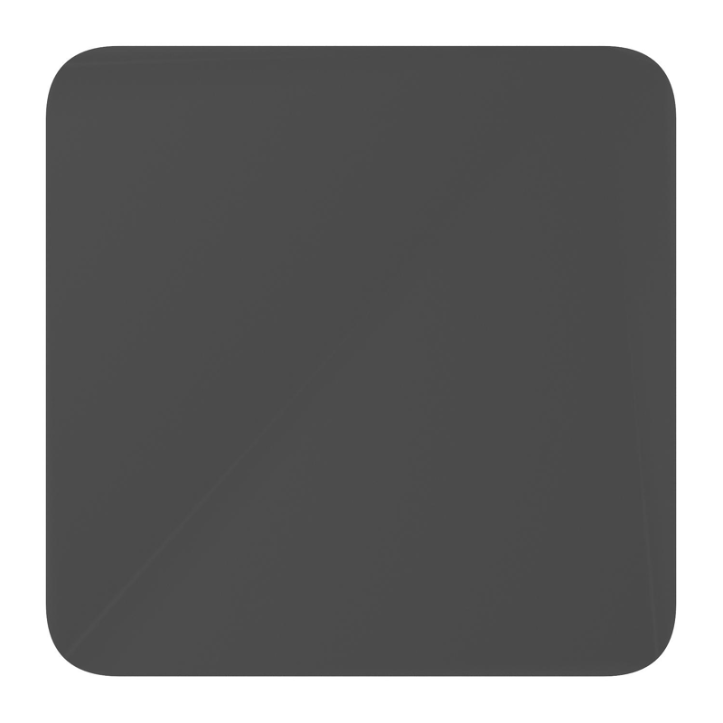 Fano kantelbare tuintafel afgerond vierkant in zwart aluminium - L 80 x B 80 x H 72.5 cm