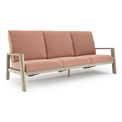 Cirello loungebank in beige aluminium met lopi fawn all weather sunbrella® luxe kussen