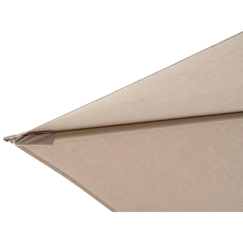 Calpe zweefparasol in beige aluminium met beige weather+ softtouch parasoldoek - L1 270 x L2 270 cm (zonder voet)