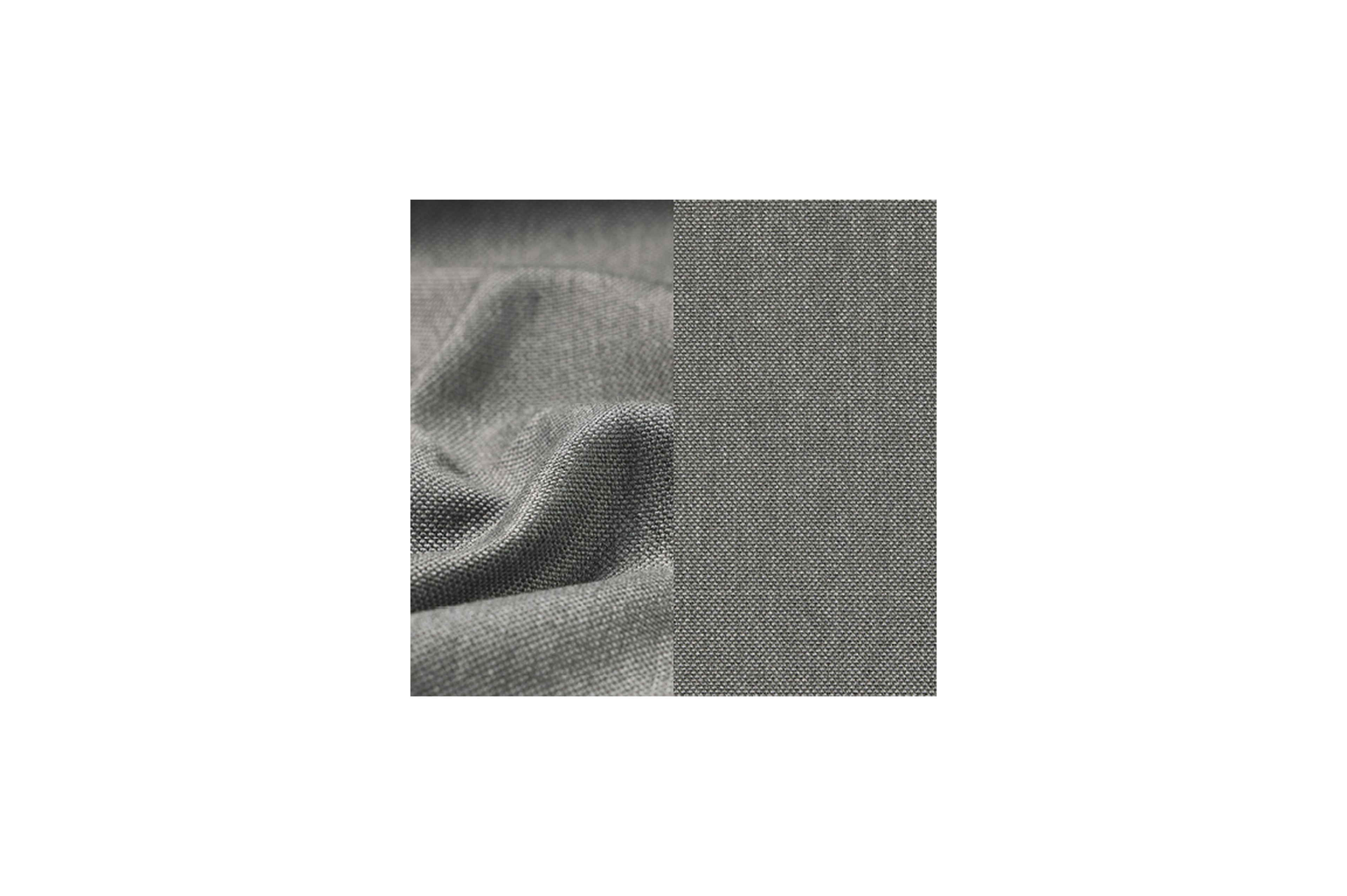 Rufina zweefparasol met tiltfunctie in wit aluminium met natte charcoal chine all weather sunbrella® luxe parasoldoek - L1 300 x L2 300 cm met parasolvoet Lapido 120 kg