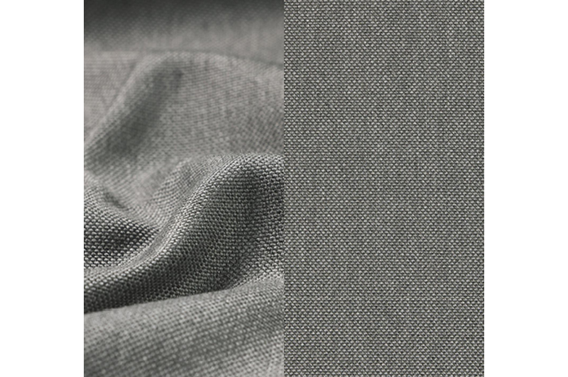 Rufina zweefparasol met tiltfunctie in wit aluminium met natte charcoal chine all weather sunbrella® luxe parasoldoek - L1: 300 x L2: 300 cm (met voet)