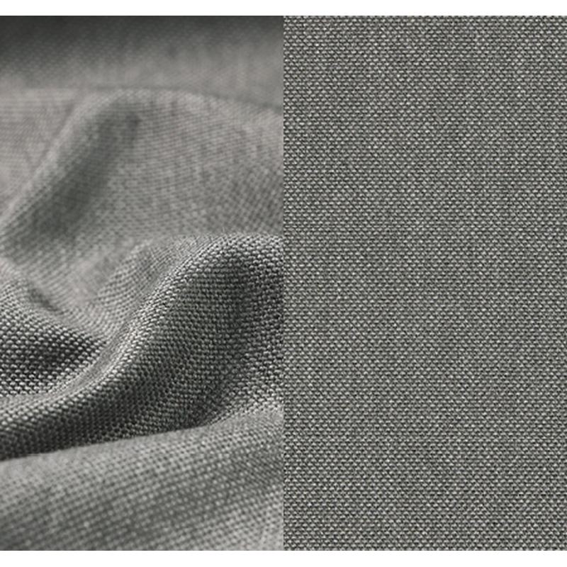 Rufina zweefparasol met tiltfunctie in wit aluminium met natte charcoal chine all weather sunbrella® luxe parasoldoek - L1: 300 x L2: 300 cm (met voet)