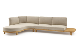 Chaise longue rechts + 2-zit