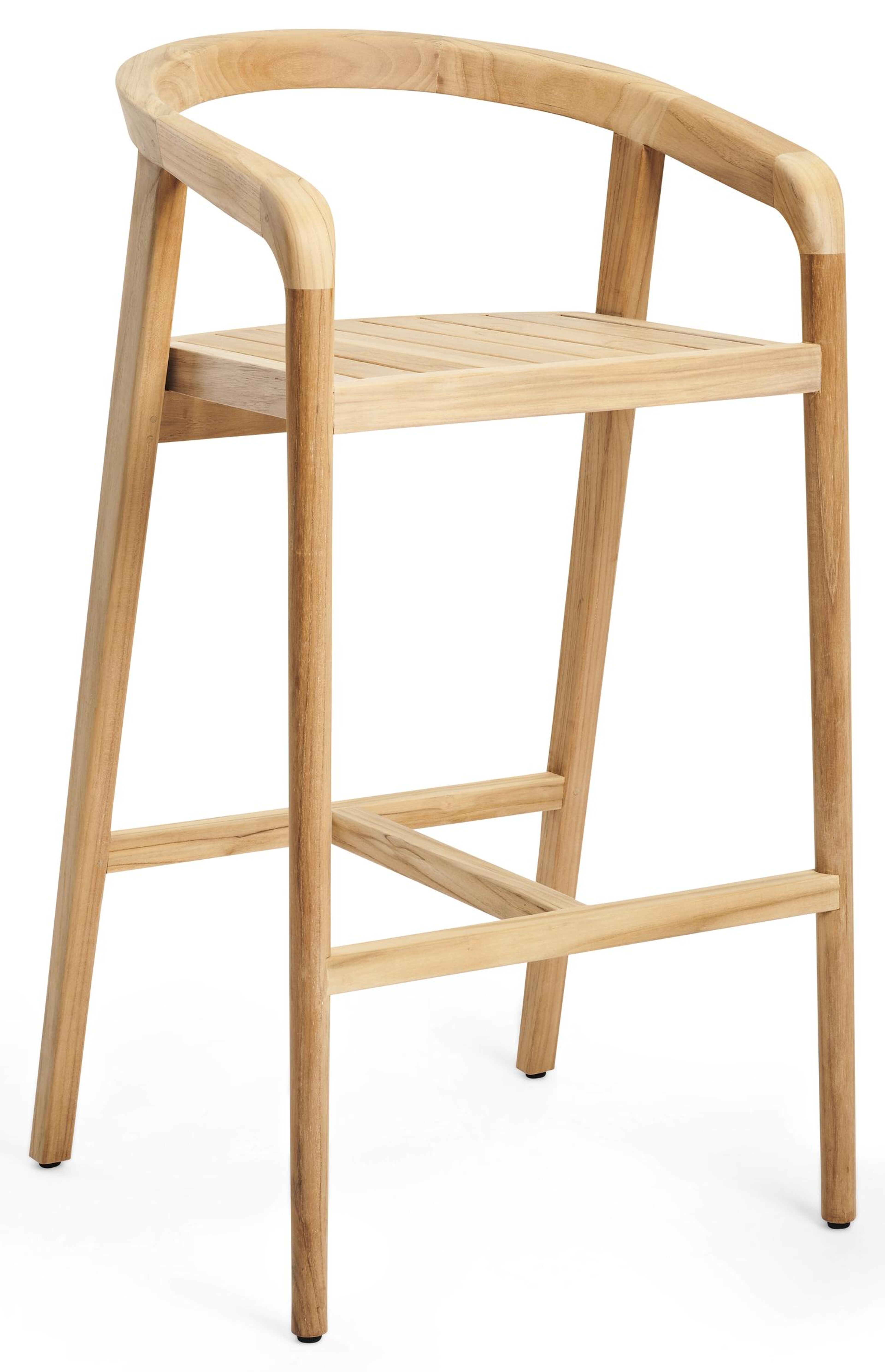 Chaise de bar Lacrima en teck