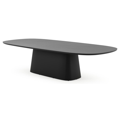 Amico tuintafel bombo xl in zwart aluminium en volkeramiek Basalt Black - L 320 x B 148 x H 73.5 cm
