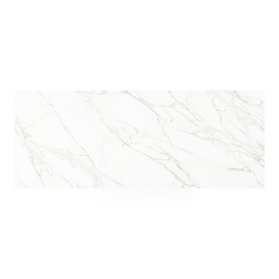 Pagino tuintafel in wit aluminium en volkeramiek calacatta - L 280 x B 110 x H 74,5 cm