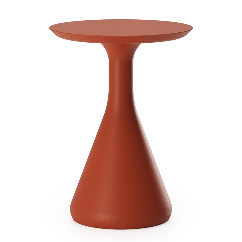 Table d’appoint Bomero en aluminium brun rouille - Dia. 34 x H 46 cm